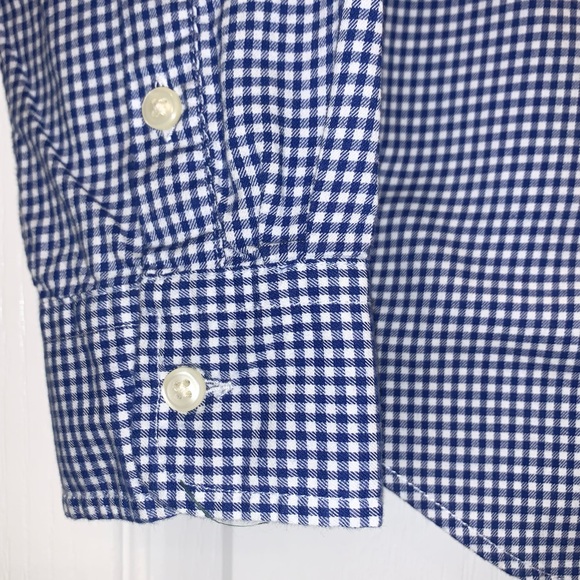 POLO by Ralph Lauren blue check dress shirt BOYS SIZE 18 20 18/20 - Picture 2 of 12